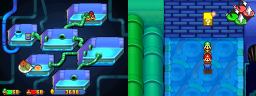 Eighth block in Peach's Castle Dungeon of the Mario & Luigi: Partners in Time.