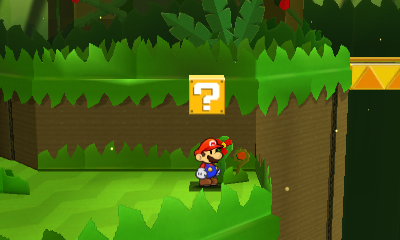 Fourteenth ? Block in Shy Guy Jungle of Paper Mario: Sticker Star.