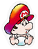 A Sticker of Baby Mario.