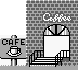 Unused tiles depicting a coffee shop from Golf on the Game Boy