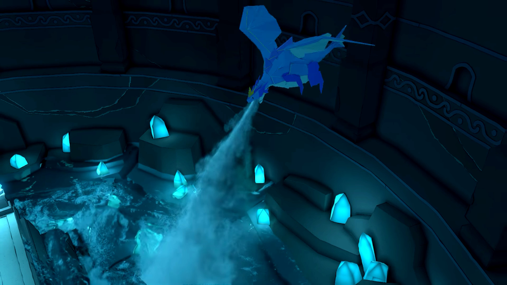 Olivia uses her Water Vellumental form