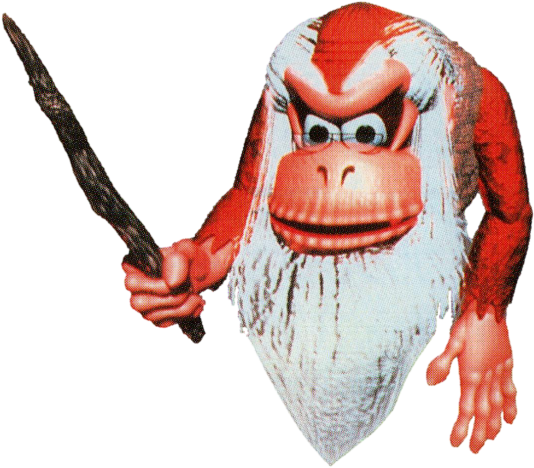 File:Cranky Kong DKC alt artwork.png