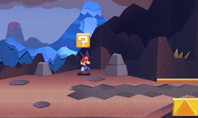 Fourth ? Block in Rugged Road of Paper Mario: Sticker Star.
