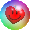 Heart Fruit in a bubble