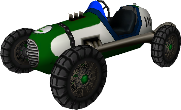 File:Classic Dragster (Luigi) Model.png