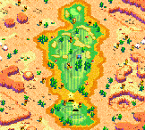 Hole 1 of the Star Dunes Course from Mario Golf: Advance Tour