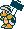 A Hammer Brother in Super Mario Bros. 3, as seen in a cave stage.