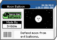 The shelf cover for one of Dribble & Spitz's microgames in WarioWare: D.I.Y.