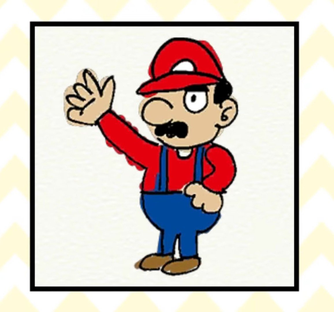 File:WWG Mario amiibo Drawing.jpg - Super Mario Wiki, the Mario ...