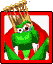 A mugshot of King K. Rool in the character selection screen from the 2003 Diddy Kong Pilot.
