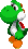 A Green Yoshi in Mario & Luigi: Dream Team.