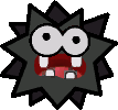 Sprite of a Fuzzy from Super Paper Mario.