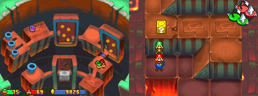 Seventh block in Thwomp Caverns of the Mario & Luigi: Partners in Time.