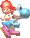 Light-Blue Yoshi and Baby Mario