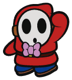 Emcee Shy Guy in Paper Mario: The Origami King