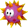 Sprite of an Urchin from Mario & Luigi: Bowser's Inside Story + Bowser Jr.'s Journey.