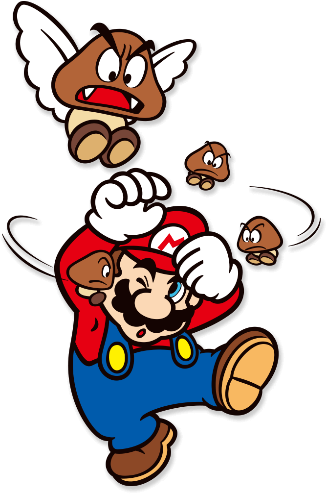 File:SMB3 Paragoomba & Micro-Goombas Artwork F40A.png - Super Mario ...