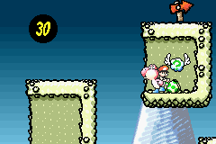 The Baseball Boys stage in Yoshi's Island: Super Mario Advance 3