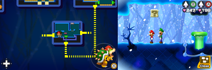 Sixth block in Airway of Mario & Luigi: Bowser's Inside Story + Bowser Jr.'s Journey.