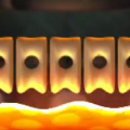 Squared screenshot of a Bone Bridge from New Super Mario Bros. U.