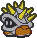 Sprite of a spiked Bony Beetle, from Paper Mario.