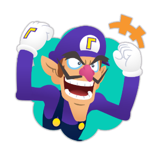 File:SMPJ Waluigi Reaction Happy.png