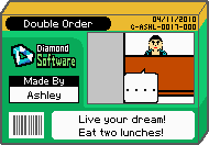 The shelf cover for one of Ashley's microgames in WarioWare: D.I.Y.