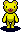 Yellow Bear from the main menu of WarioWare: Touched!.