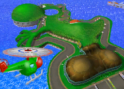 The icon for Yoshi Circuit, from Mario Kart Double Dash!!.