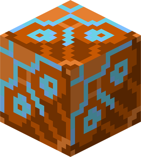 File:Minecraft Mario Mash-Up Orange Glazed Terracotta Render.png