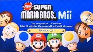 New Super Mario Bros Wii Title Screens (2009, Nintendo) 