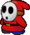 A Shy Guy from Paper Mario: Sticker Star