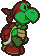 A green-colored Red Ninjakoopa, specially colored to be like a zombie.