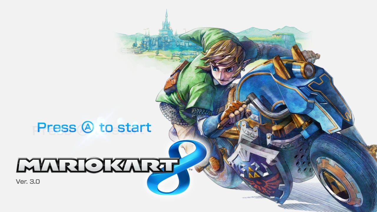 Title screen with Link.