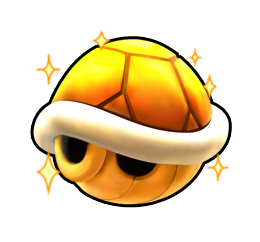 Gold Shell from Mario Kart Arcade GP DX.