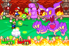 Cackletta's soul form attacking by creating an apparition of Fawful in Mario & Luigi: Superstar Saga.