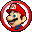 A badge of Mario.