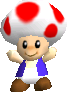 Model of Toad from Super Mario 64.
