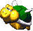Battle idle animation of a Tub-O-Troopa from Super Mario RPG: Legend of the Seven Stars