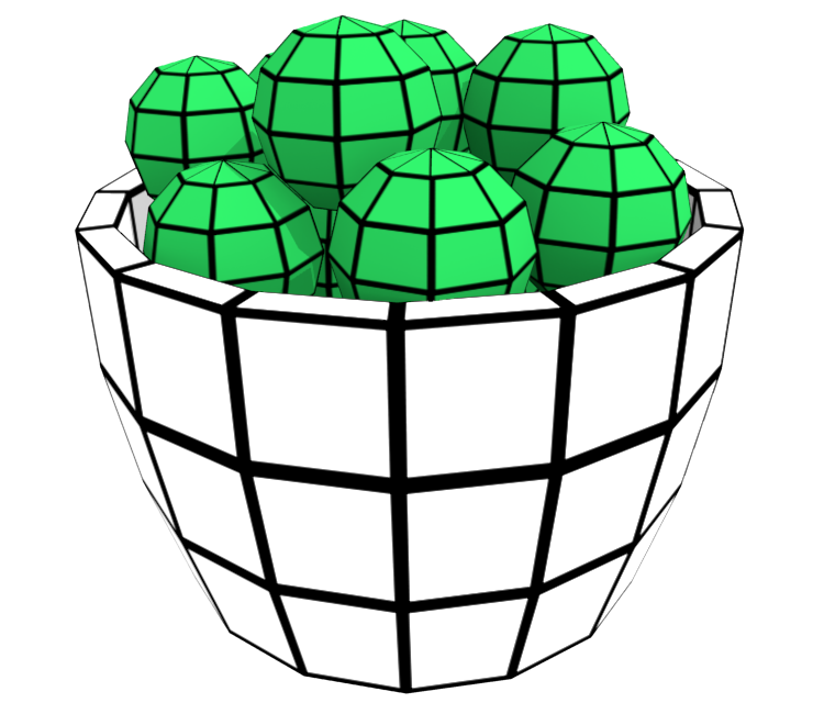 An unused fruit basket