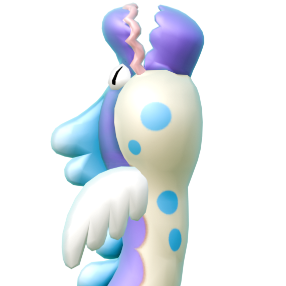 File:NSMBU Model Dragoneel (Blue).png