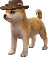 Artwork of the dog from Super Mario Odyssey.