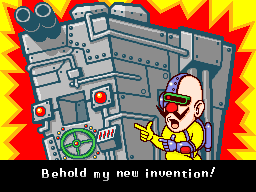 Dr. Crygor introducing the Tri-phonic Undulating Nanobot Automaton in WarioWare: Touched!.