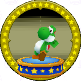 A figure with Yoshi on it.