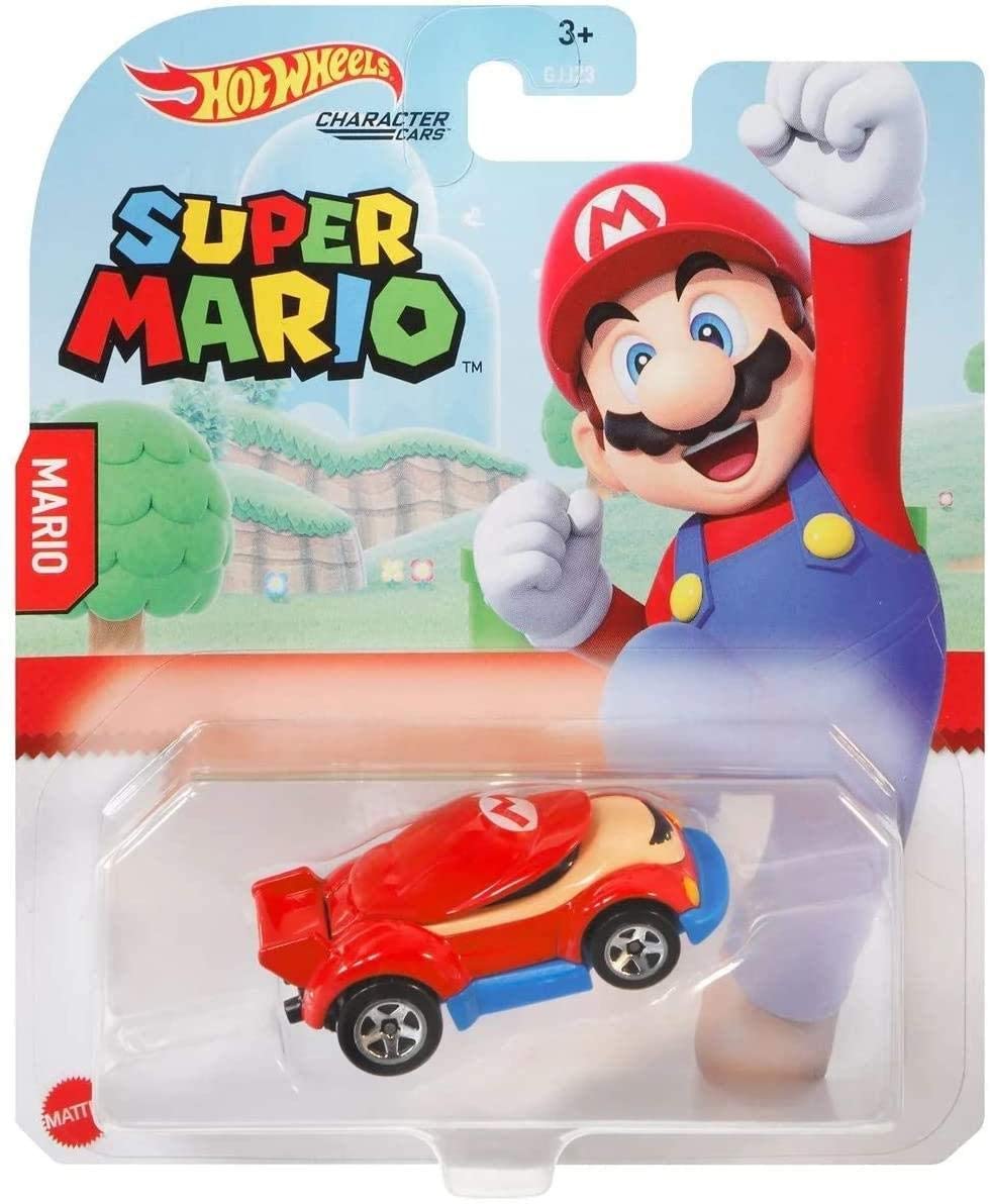 2021 carded Hot Wheels Mario character car.