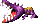 Sprite of a purple Klaptrap in Donkey Kong Country.