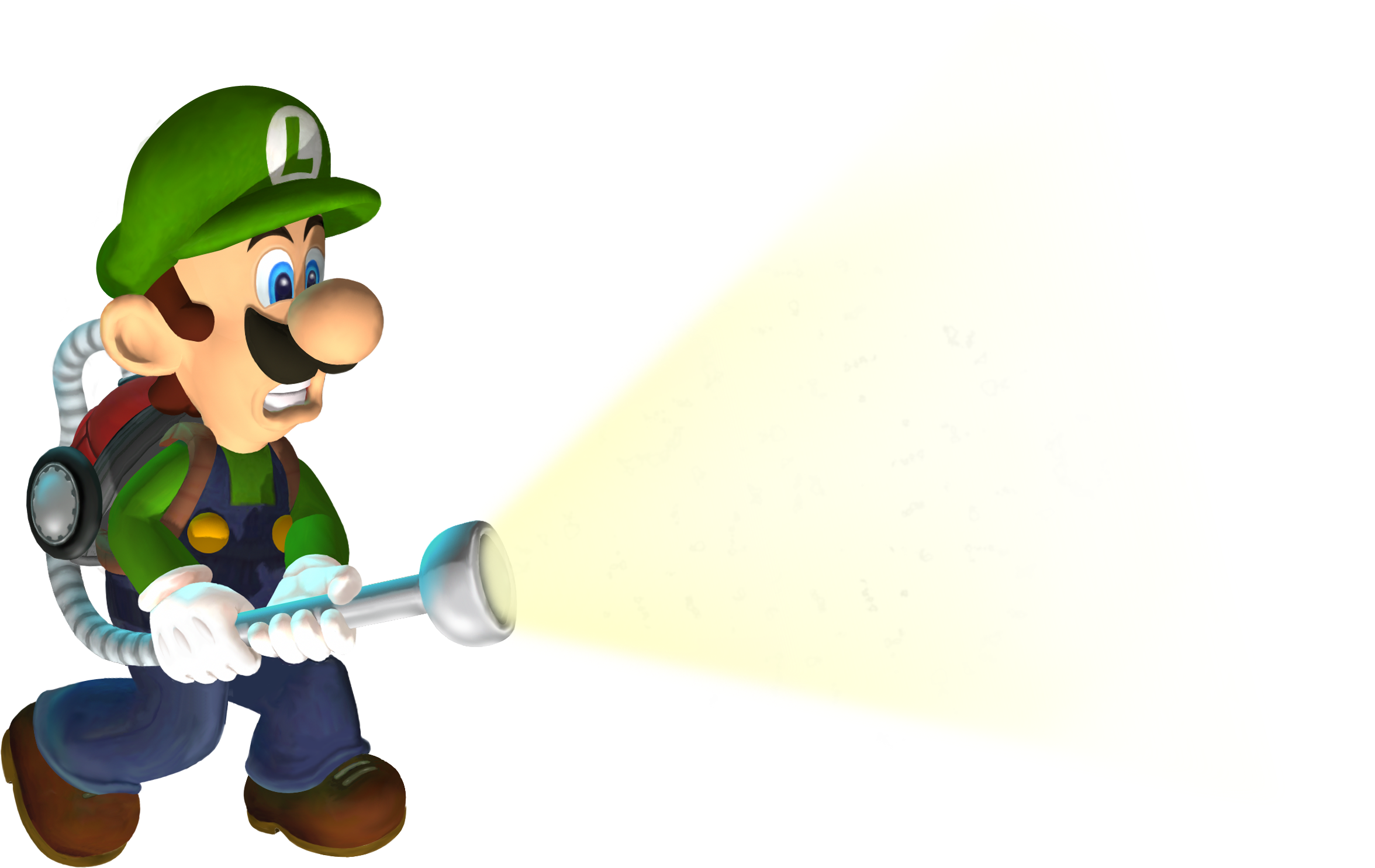 File:Luigi Holding Flashlight LM Transparent Artworkpng   Super Mario