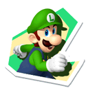 Sticker of Luigi from Mario & Sonic at the London 2012 Olympic Games