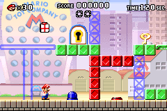 Mario vs. Donkey Kong 1-1 in GBA Mode