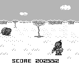 Mario's cameo on Game Boy's Qix, featuring Africa as a theme.